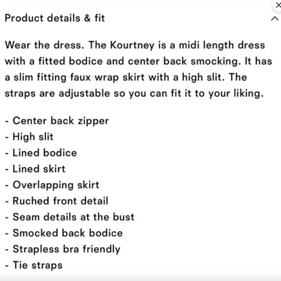 Kourtney Country Side Dress Sz 0 - Picture 7 of 8